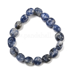 Perles de jaspe tache bleue naturelle&nbsp;GG-CBA787B-A29