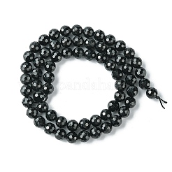 Naturali nera perle di tormalina fili&nbsp;G-F748-Y01-04