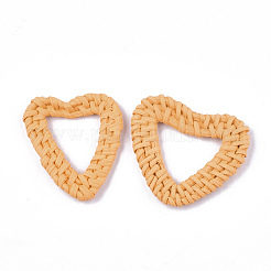 Anelli di maglia intrecciati a mano canna / rattan&nbsp;WOVE-T006-038B