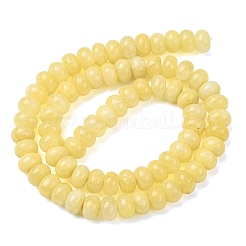 Teñidos naturales blancas abalorios de jade hebras&nbsp;GG-CBA9281-A15-5x8mm