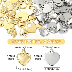 9 style de breloques en acier inoxydable 201/304&nbsp;STAS-YW0002-54
