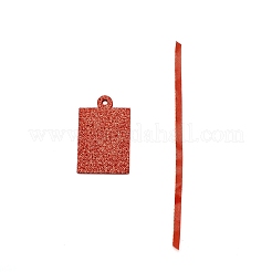 Rechteckige Vliesstoff-Glitter-Fotorahmenkarte&nbsp;HJEW-WH0036-27