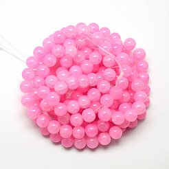 Perles de verre craquelé cuites au four&nbsp;LS-DGLA-Q023-6mm-YS6