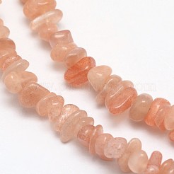 Chips natürliche sunstone Perlen Stränge&nbsp;X-G-N0164-54