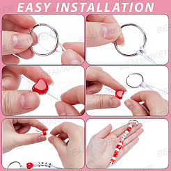 Kit fai da te per realizzare portachiavi per San Valentino/Festa della mamma&nbsp;DIY-BM0001-37