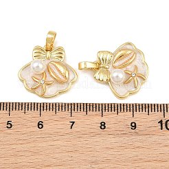 Ciondoli smaltato in ottone&nbsp;KK-CBAEBFB-12G-01