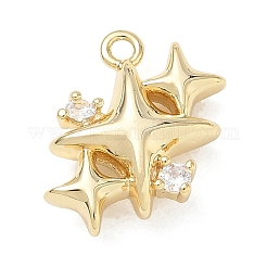 Latón micro pavimenta claro cubic zirconia encantos&nbsp;CU-CBACBD7-05G