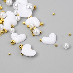 Chiodo cabochon in plastica a cuore&nbsp;MRMJ-I001-04B-G