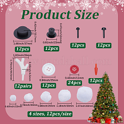 Kits de décorations de bonhomme de neige de Noël à faire soi-même&nbsp;DIY-SP0006-31