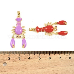 Messing Emaille-Anhänger&nbsp;KK-I477-05G-02