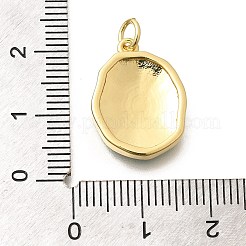 Emaille-Anhänger aus Messing mit Gestellbeschichtung&nbsp;KK-L225-029G-04