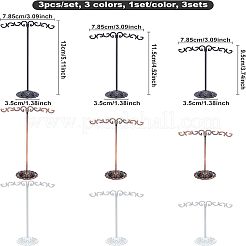 Set di espositori per orecchini con placcatura in ferro pieno&nbsp;EDIS-FG0001-29