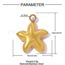 Pendentifs en acier inoxydable 304&nbsp;STAS-OY019-48G