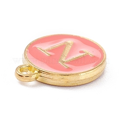 Encantos de esmalte de aleación de oro plateado&nbsp;X-ENAM-Q437-11N