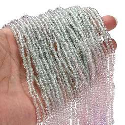 Fili di perline in vetro verniciato trasparente&nbsp;LS-DGLA-A034-T1mm-A23