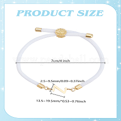 1 bracelet coulissant réglable en nylon pour femme&nbsp;BJEW-LP0001-33Z-G