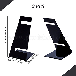 Présentoirs de montres en acrylique en forme de L&nbsp;ODIS-WH0086-081A