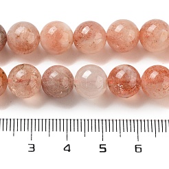 Natürliche sunstone Perlen Stränge&nbsp;G-P488-04C-01