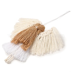 Angelo fatto a mano intrecciato macramè filo di cotone ciondolo decorazioni&nbsp;HJEW-JM02454-04