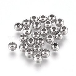 Anlaufgeschützte Perlen aus chirurgischem Edelstahl 316l&nbsp;STAS-M274-073A-P