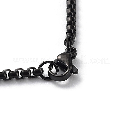 Collana con ciondolo in acciaio inossidabile 201&nbsp;NJEW-K253-18EB
