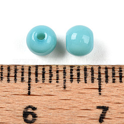 Perlas de vidrio de color sólido opaco&nbsp;GLAA-N007-4mm-A03