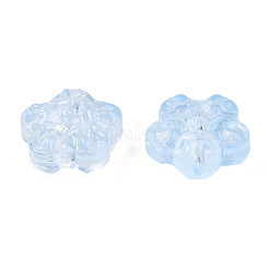 Perles de verre peintes par pulvérisation transparent&nbsp;GLAA-N035-029-C02