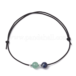 6 Stück Armbänder aus natürlichen Edelsteinen mit runden Perlen für Männer und Frauen&nbsp;BJEW-JB11751