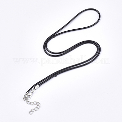 Gewachsene Schnur Halskettenherstellung mit  Zubehör aus Eisen&nbsp;X-NJEW-R229-2.0mm-02