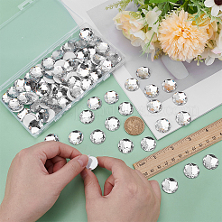 100 x selbstklebende Acryl-Strass-Aufkleber&nbsp;DIY-FG0007-45