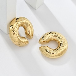 Orecchini a polsino a forma di C in acciaio inossidabile 304 per donna&nbsp;EJEW-M068-07G