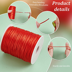 Cordon en satin de polyester à queue de rat&nbsp;DIY-WH0569-34A