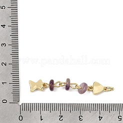 Pendentifs en éclats d'améthyste naturelle océanique&nbsp;GG-CBA3401-02G-03