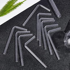 Tube en verre transparent&nbsp;AJEW-WH0235-84