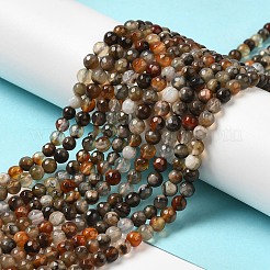 Chapelets de perles d'agate naturelle&nbsp;G-H302-A01-03