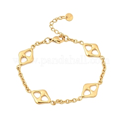 304 Edelstahl-Gliederarmbänder für Damen&nbsp;BJEW-G784-01G-01