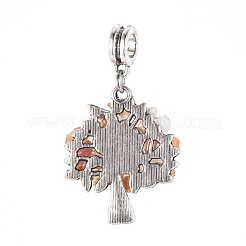 Antike versilberte Legierung europäische baumelnde Charms-Sets&nbsp;PALLOY-JF00443