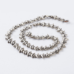 Pvd vuoto placcatura elettrodeposizione fili di perle di ematite sintetica non magnetica&nbsp;G-F534-G02