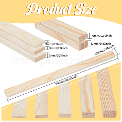 10 Stück 5-Stil-Schlammrollenführung&nbsp;WOOD-WH0124-60
