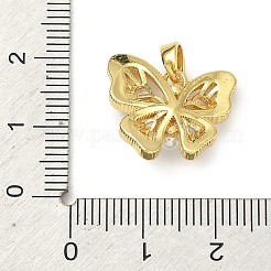 Pendentifs en laiton zircon cubique transparent&nbsp;KK-B171-03G-04