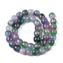 Chapelets de perles en jade blanc naturel teinté&nbsp;G-T138-D21