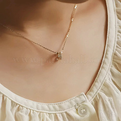 925 Halskette mit Kronenanhänger aus Sterlingsilber mit Mikropavé und klarem Zirkonia für Damen&nbsp;FS-WG2E0A9-01