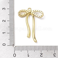 Ciondoli in ottone con placcatura a cremagliera con micro pavé di zirconi chiari&nbsp;LS-KK-H463-12G