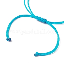Braccialetti a maglie in nylon regolabili&nbsp;BJEW-MZ00162-02