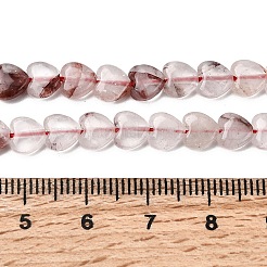Natürliche Stränge aus hämatoidem Quarz / eisenhaltigen Quarzperlen&nbsp;G-P575-C21-6mm
