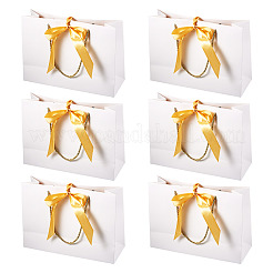 6 Satz rechteckige Geschenk-Aufbewahrungstüten aus Papier mit Griff&nbsp;CARB-TA0001-04A