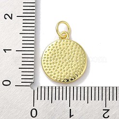 Anhänger aus plattiertem Messing mit Emaille&nbsp;X-KK-Z039-02D