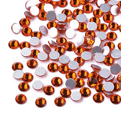 Cabochons de strass dos plat en verre&nbsp;X-RGLA-S002-12SS-27
