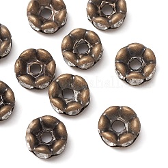 Messing Strass Zwischen perlen&nbsp;RB-YW0001-05B-01AB