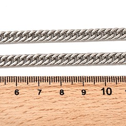 Collares de cadena de eslabones cubanos de acero inoxidable 304 de 5.5 mm para hombres&nbsp;NJEW-B134-08A-P